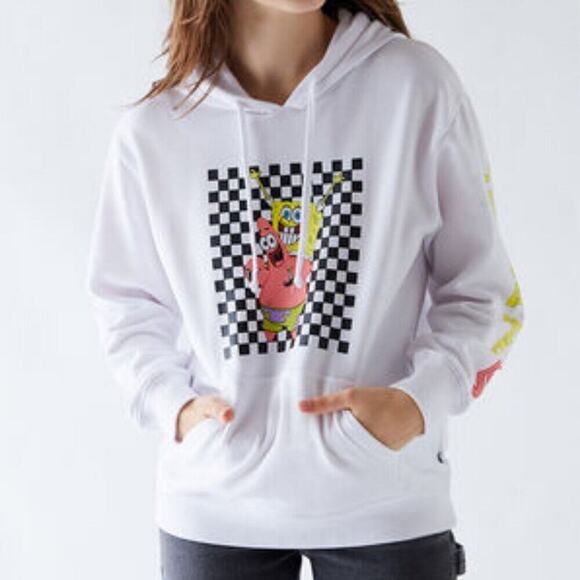 Vans x Spongebob Squarepants Limited Edition White Hoodie - Picture 1 of 9